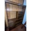 Image 1 : Vintage Entertainment Stand  62"w x 25"d x 68" tall  ( Particle Board )
