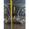 Image 2 : Round Glass and Metal Side Table #2