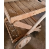 Image 2 : Wooden Outdoor Garden Cart 24 W, 27 D, 28 T (Top is Removeable Tray)