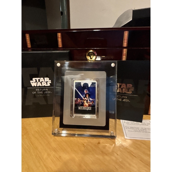 2017 $2 Star Wars Poster Collection: Episode 6, The Return of the Jedi - 1 oz. Pure Silver Coloured 