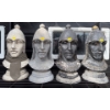 Image 1 : Martele Couronne Laiton Medieval Decorative Yard Chess Pieces - Resin 