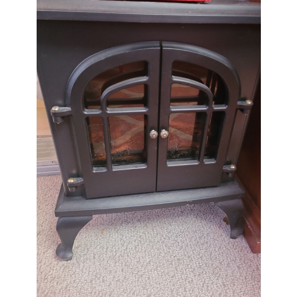 Comfort Zone Cast- Iron Look Electric Fireplace Model 62FPS 24 T, 19 L, 12 W