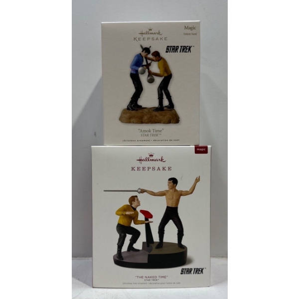 Star Trek- Amok Time, The Naked Time Hallmark Ornaments