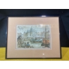 Image 2 : Framed Print of " City Scenes. Amsterdam" by Dutch Artist, Anton Pieck
