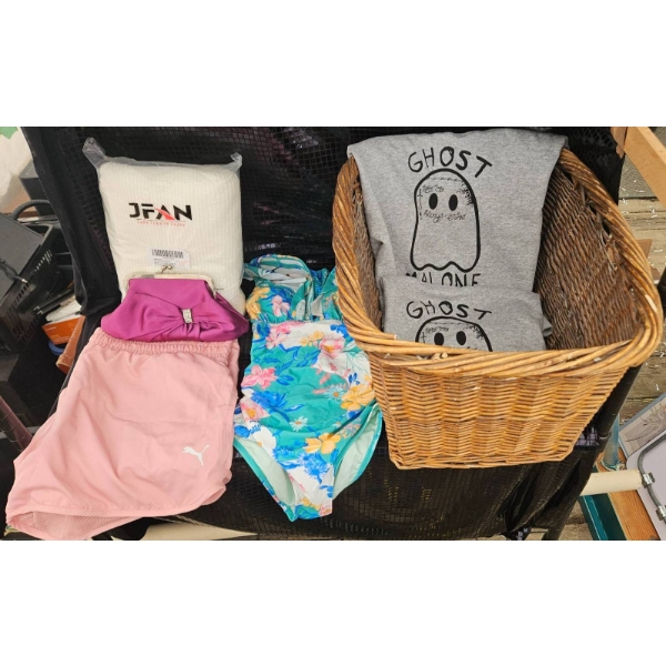 Women's Clothing Lot Including Dresses, Swimwear, and T-Shirts