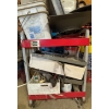 Image 6 : TEC Masters rolling mechanics cart with a number of other miscellaneous items, bolts filters, hoses,