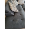 Image 4 : Sectional Sofa w/ Adj. Headrests 91 l/ left, 119 l /wall,  29.5 h and Ottoman 31 w, 16 h, 63 d