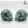 Image 2 : Carved Green Fluorite Crystal Skul 4 IN T