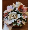 Image 8 : Roses: Capodimonte Roses (One Has Broken Leaf), Bassano Mauve Vase 7 W, 5 T, Small Chips on All