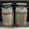 Image 1 : XL Antique Milk Cans w/ Lids 25"Tall