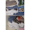 Image 1 : Contents of Linen Closet Including: Towels, Bedding, Leather Care Kit 