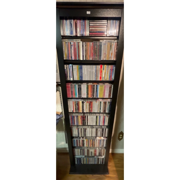 Compact Disk Collection w/ Space Saving Storage Shelf 26x68