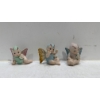 Image 1 : Vintage 1950s Sugar Baby Porcelain Butterfly Faries with Coloured Wings
