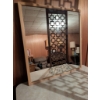 Image 2 : Retro Room Divider with Wooden Frame, Bar, and Mirror