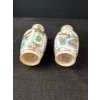 Image 3 : Pair of vintage Chinese painted porcelain vases 5.5”