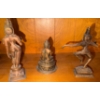 Image 3 : Dancing Brass Handcrafted Parvati Statues  Goddess Indian Metal Miniatures 4"tall