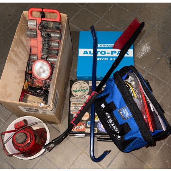 Automobile Tool Collection - Roadside Kit - Large Sockets & More