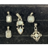 Image 1 : Collection of White Stone Pendants