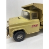 Image 2 : Vintage Buddy L Dump Truck Suspension 1960's Yellow Square body Pressed steel toy