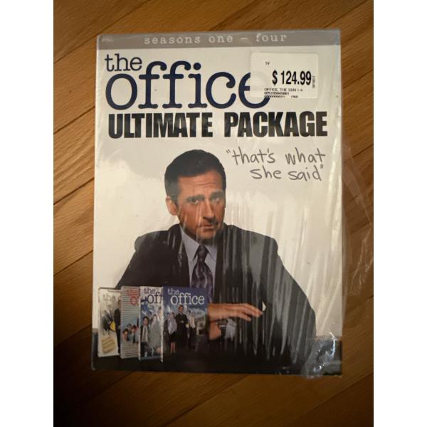 The Office Ultimate Package, DVDs of Seasons 1-4 