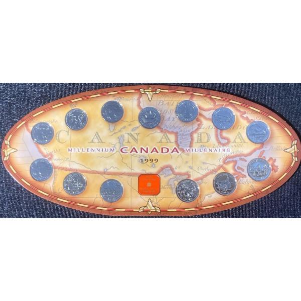 1999 Canadian Millennium Quarter Set