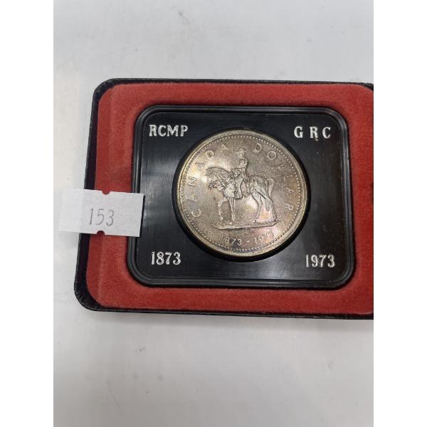 1973 Canada North West Mounted Police Specimen Silver Dollar