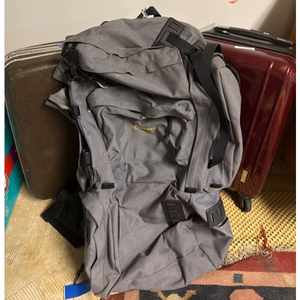 Mismatched Luggage Collection - Hard Shell Suitcase On Wheels Hiker's Pack & more