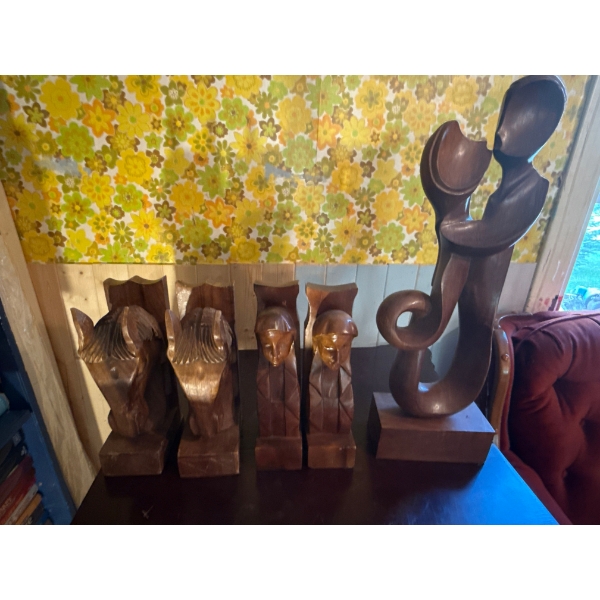 Book Ends & Statue 