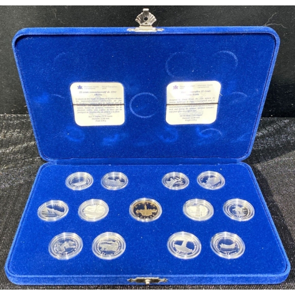 1992 Sterling Silver Royal Canadian Mint Proof 13-Coin Set