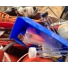 Image 5 : Blue Metal Toolbox 21 W, 8 D, 8 T, Wrenches, Work Light and More!