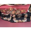 Image 1 : Cross Stitch Upholstery - 5 Embroidered Chair Seat Tops w/ 1 Long Bench Topper