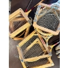 Image 2 : Two vintage tennis rackets Four badminton rackets & two Antique hockey gloves 
