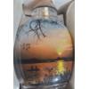 Image 2 : Artist: Li Cui Ling "Hengshui Lake" Wang Xisan Ji School Reverse Painting Snuff Bottle