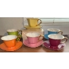 Image 1 : Tea Time w/ Love - Heart Shaped Tea Cups & Saucers