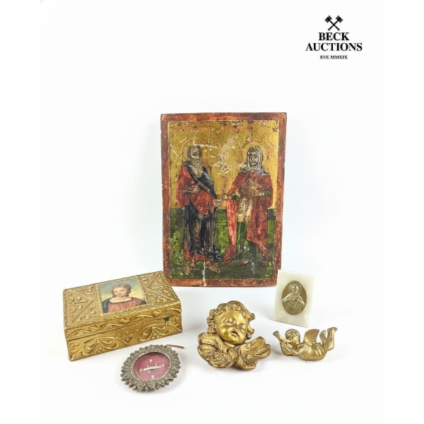 Collection Of Antique Religious Collectibles