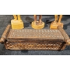 Image 3 : Caron Woodwork Wooden Sculptures, Tall Wooden Lad and Hand Carved Wooden Box