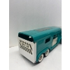 Image 4 : VINTAGE STRUCTO 1960'S PRESSED STEEL TEAL VISTA DOME HORSE VAN 22" LONG great condition all original