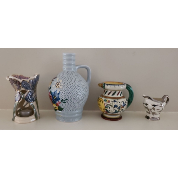 Collection of Hand Decorated Vases & More (Largest is 8T)