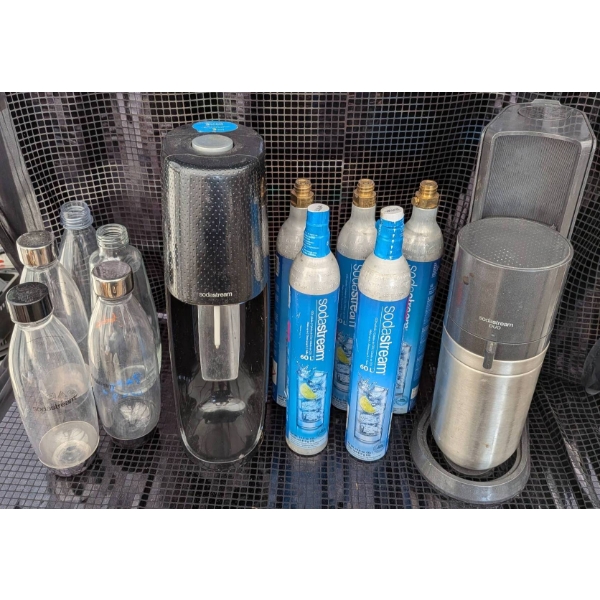 SodaStream Bundle With Machines, Bottles, and CO2 Cartridges