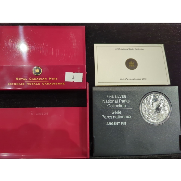 2005 National Parks Collection Proof Silver Coin 99.99% 31.39g