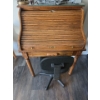 Image 1 : Antique Oak Rolltop Desk w/ Chair  Contents Not Included!!!  41x29x47"tall