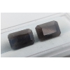 Image 2 : 9.51 ct Certified Midnight Sapphire Gemstone Pair Octagon Cut ($8,750 Appraisal)