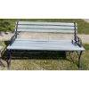 Image 3 : Two Lovely Cast Iron Edged Backyard/Park Benches (2) identical items