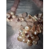 Image 7 : Stunning Handmade Rose Quartz and Mother of Pearl Floral Necklace with Matching Earrings