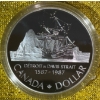Image 2 :  1987 400th anniversary of John Davis's Exploration 50% Silver Coin, 23.33 grams