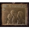 Image 2 : 1976 Montreal Olympics Commemorative Bronze Postage Stamps (Set of Three) #3