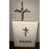 Image 1 : Vintage Holy Bible w/ Brass Crusafix 