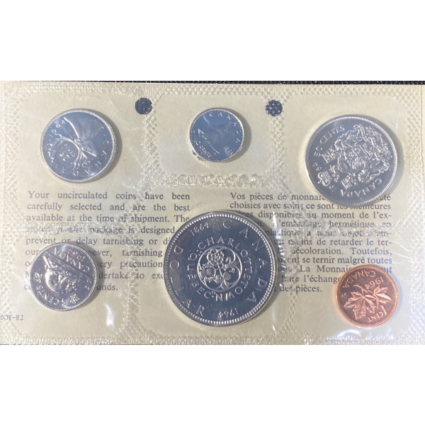 1964 Canadian Uncirculated Silver Coin Set