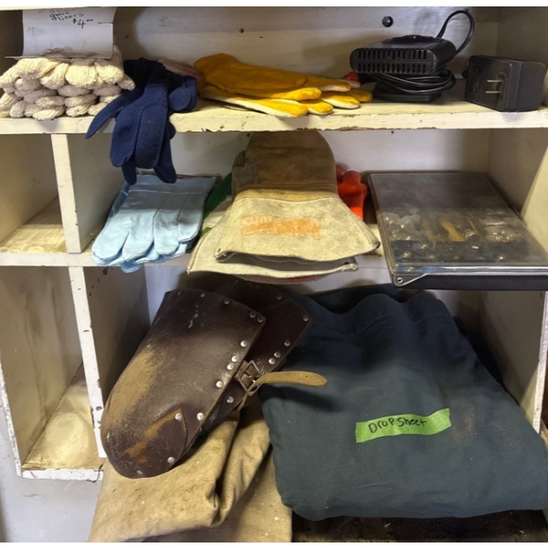 Work Gloves, Auto Heater, Tools, Dropsheet, Sm Canvas Dropsheet 