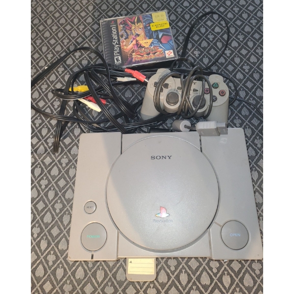 Sony Playstation Model SCPH-9001Bundle w/ Yu-Gi-Oh! Forbidden Memories Game and Controller 